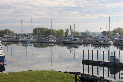 Looking across fairway